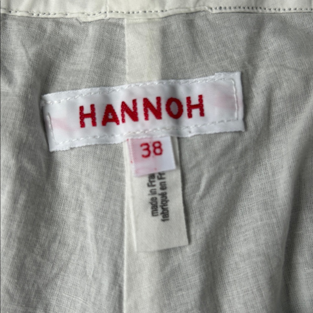 Hannoh Wessel Herringbone Wool Trousers Cotton Vintage Designer Pants 38 EUC - Picture 6 of 13
